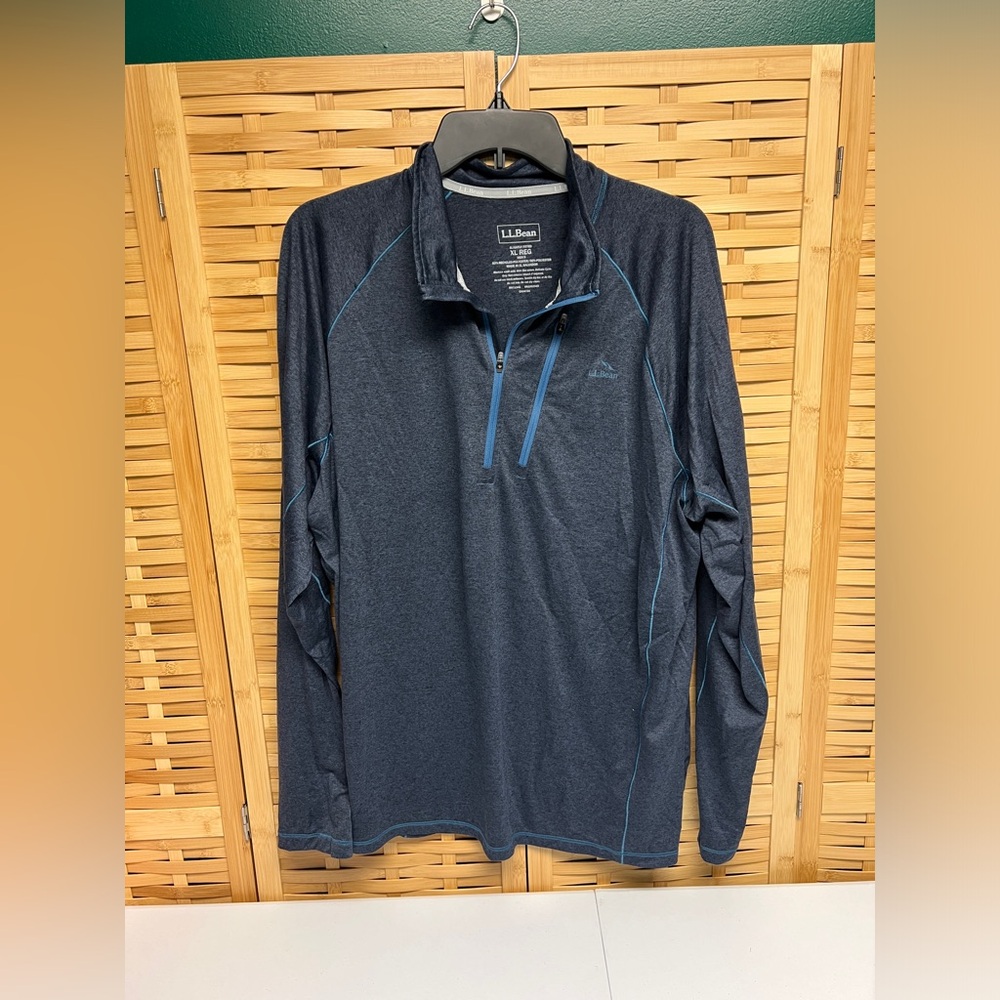 L.L. bean men’s performance Trail tee quarter zip